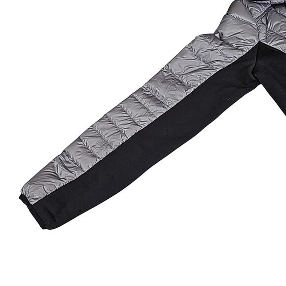 32 Degrees Heat Womens Sz S Gray and Black Down Fill Full Zip Puffer Jacket - Picture 8 of 12